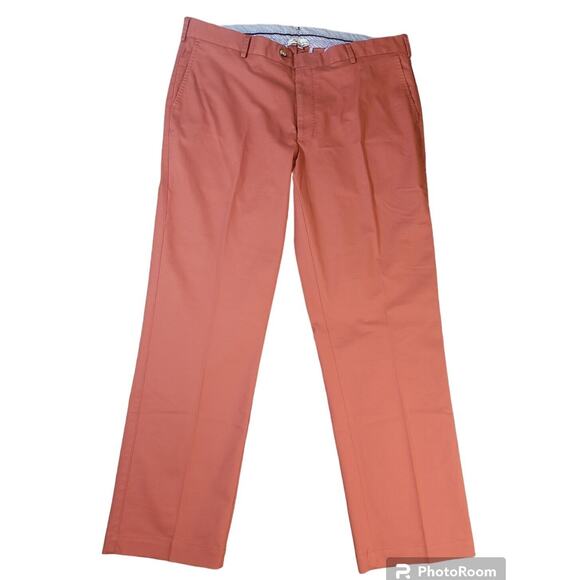 Peter Millar Men's "Crown Sport" Performance Trousers – Size 38×29 – Rust/Red - Picture 1 of 9